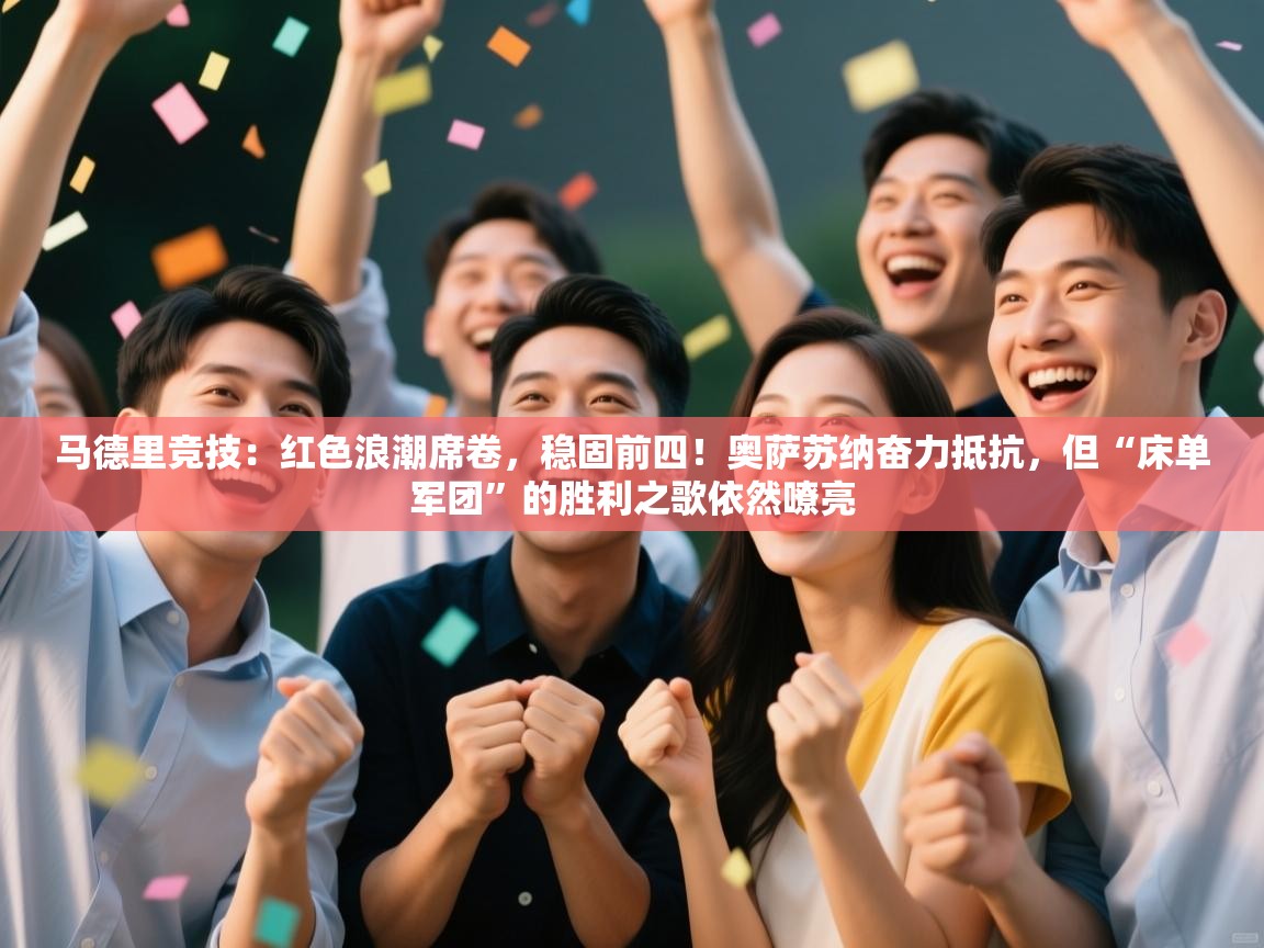 马德里竞技：红色浪潮席卷，稳固前四！奥萨苏纳奋力抵抗，但“床单军团”的胜利之歌依然嘹亮