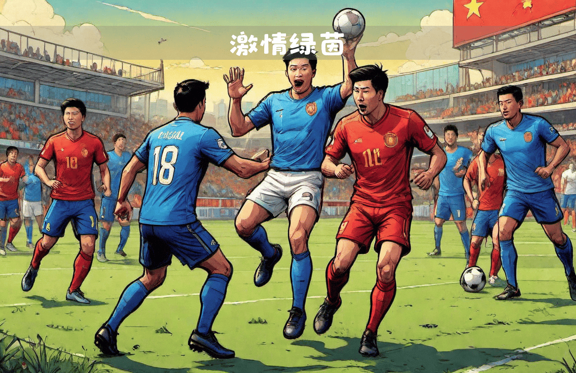 关于阳光下的绿茵场，球员们奔跑在激烈比赛中的信息